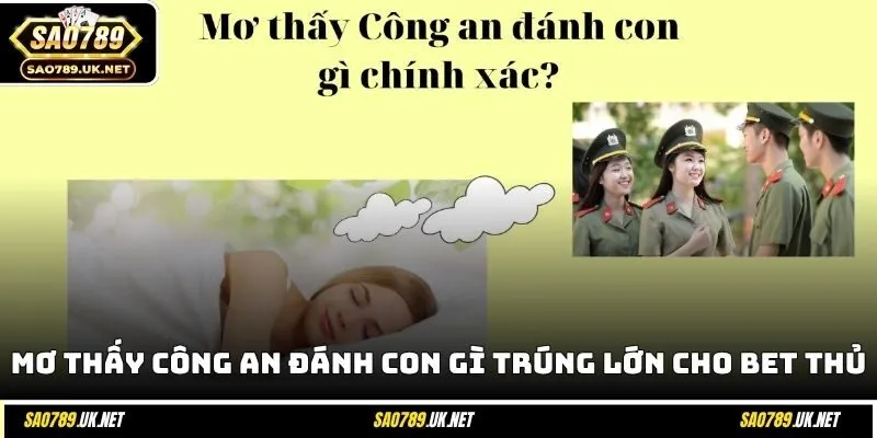 Mơ thấy công an đánh con gì trúng lớn cho bet thủ
