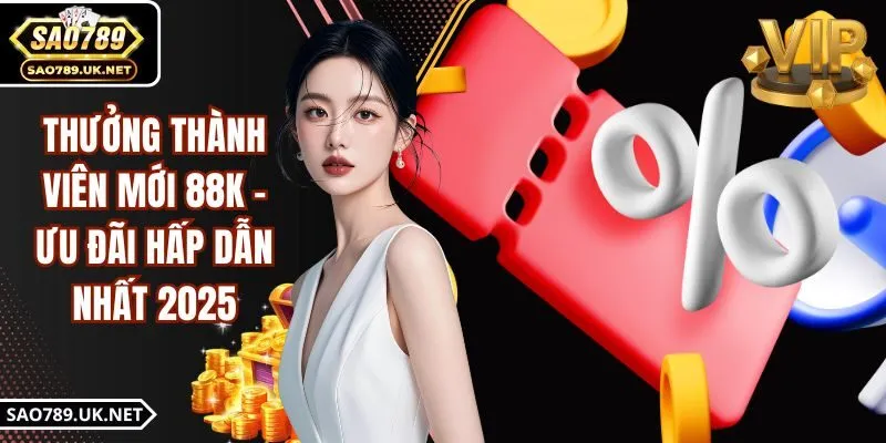 Thưởng Thành Viên Mới 88K - Ưu Đãi Hấp Dẫn Nhất 2025